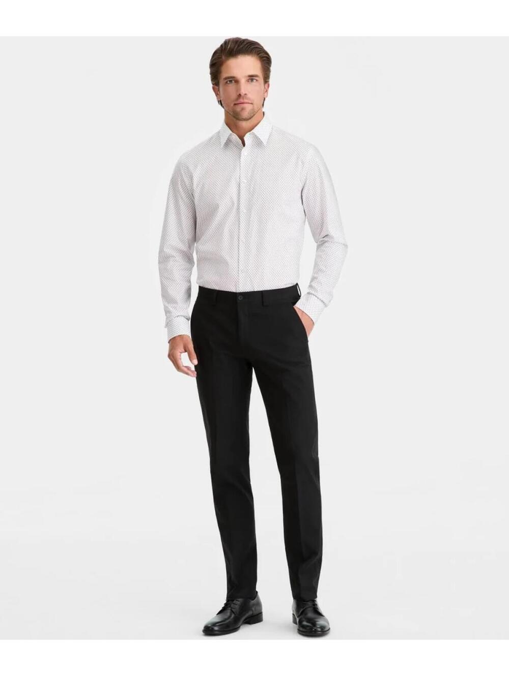 Calvin Klein Mens Slim fit Dress Pants Black
